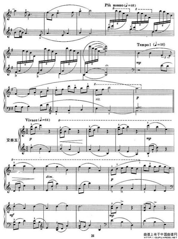 中国民歌主题变奏曲