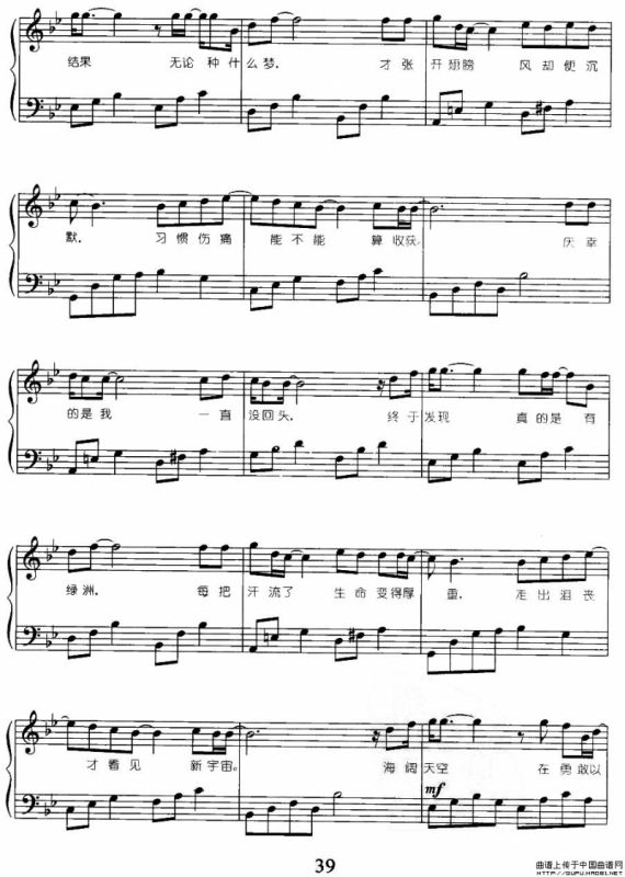 海阔天空（弹唱谱）