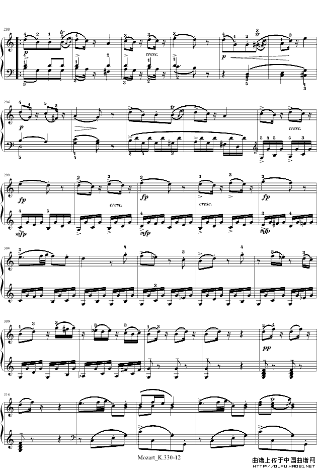 莫扎特C大调第十钢琴奏鸣曲