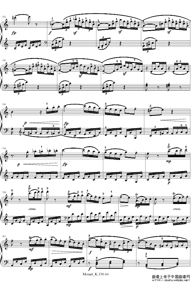 莫扎特C大调第十钢琴奏鸣曲