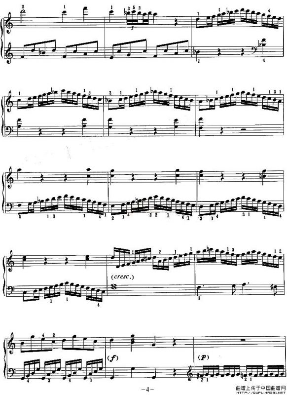 C大调奏鸣曲（第一乐章）（莫扎特作曲版）