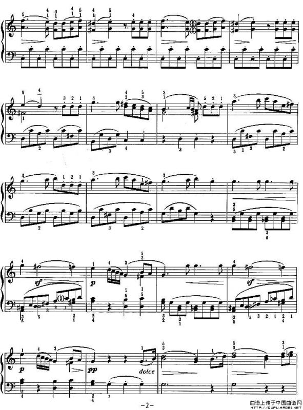 小奏鸣曲（韦伯作曲版）