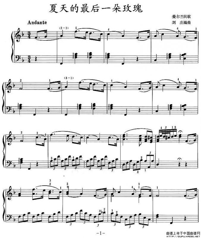 夏天的最后一朵玫瑰