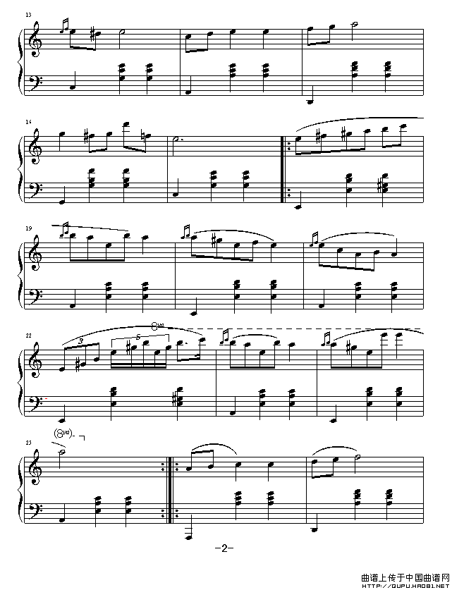 a小调圆舞曲（旷野3164制谱版）