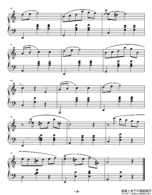 a小调圆舞曲（旷野3164制谱版）