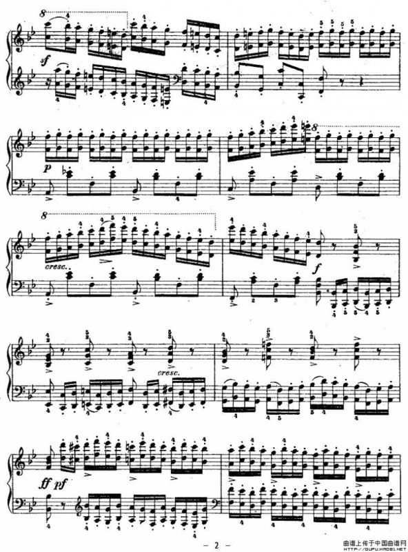 《车尔尼钢琴八度练习曲》OP.553-6