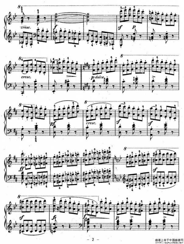 《车尔尼钢琴八度练习曲》OP.553-5