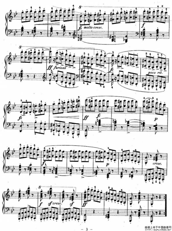 《车尔尼钢琴八度练习曲》OP.553-5