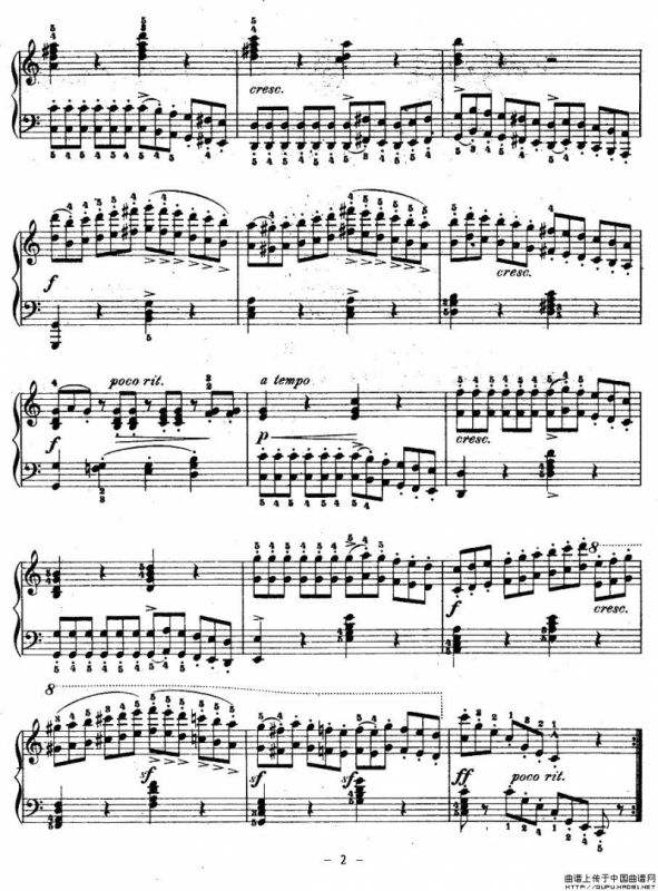 《车尔尼钢琴八度练习曲》OP.553-1