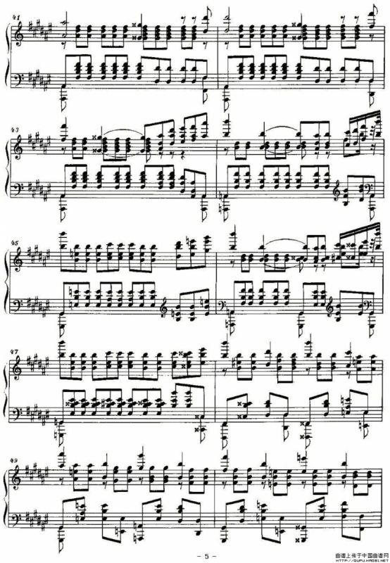 Etude（斯克里亚宾练习曲作品8 降d小调练习曲 第12首）