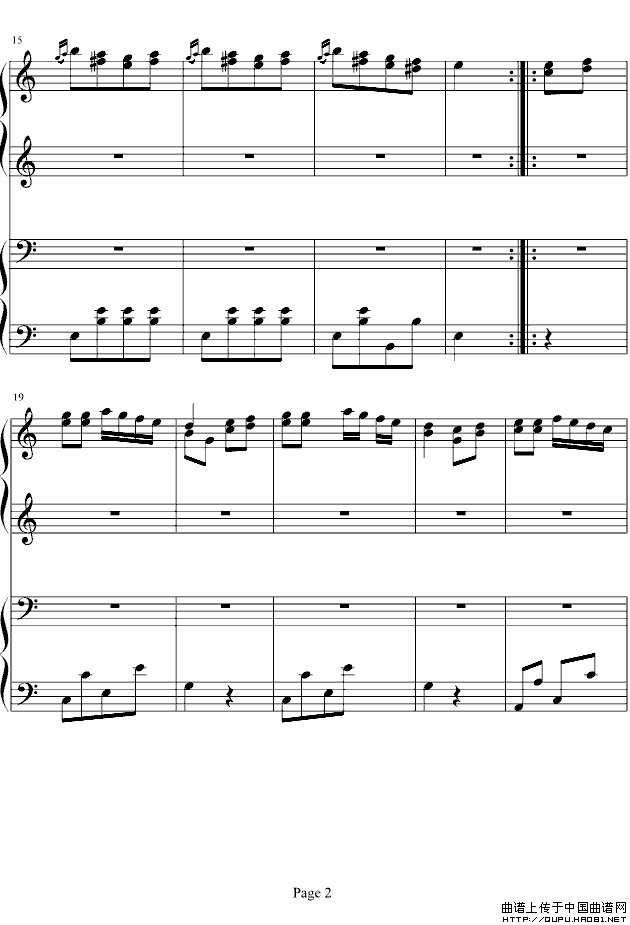 土耳其进行曲（四手联弹、周杰伦李云迪演奏版）