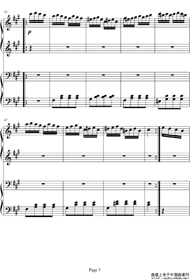 土耳其进行曲（四手联弹、周杰伦李云迪演奏版）