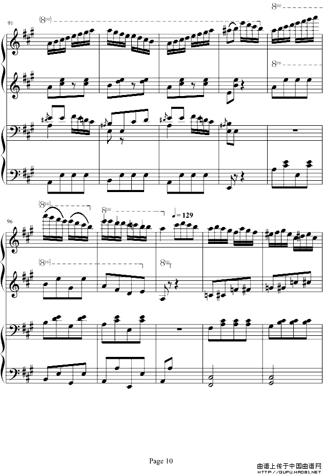 土耳其进行曲（四手联弹、周杰伦李云迪演奏版）