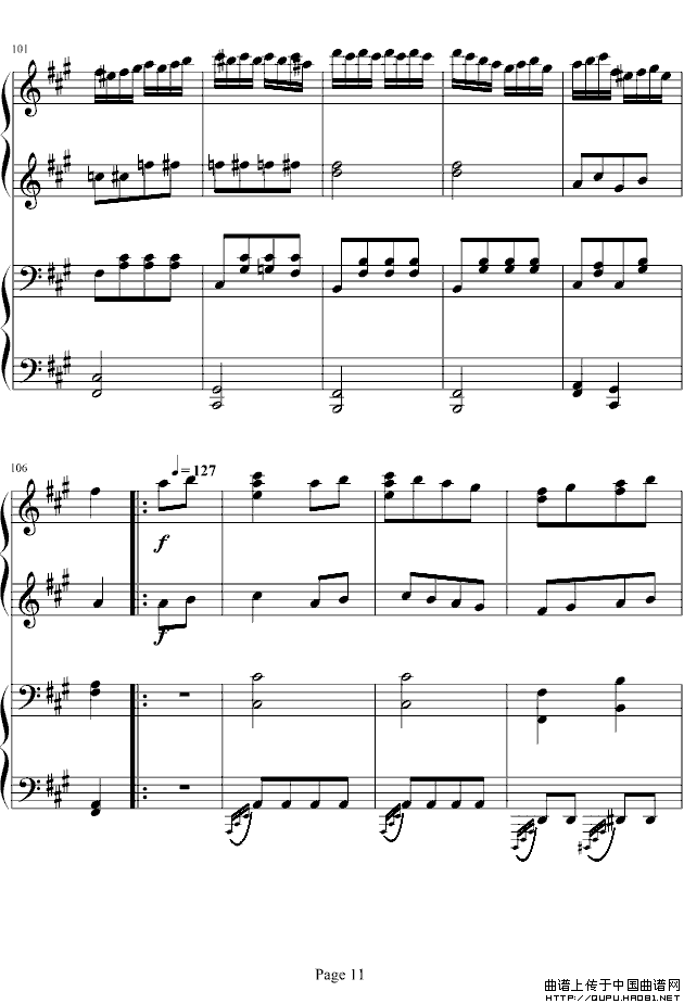 土耳其进行曲（四手联弹、周杰伦李云迪演奏版）