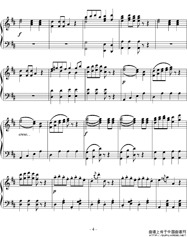 加沃特舞曲（完整版、龙斯明制谱版）