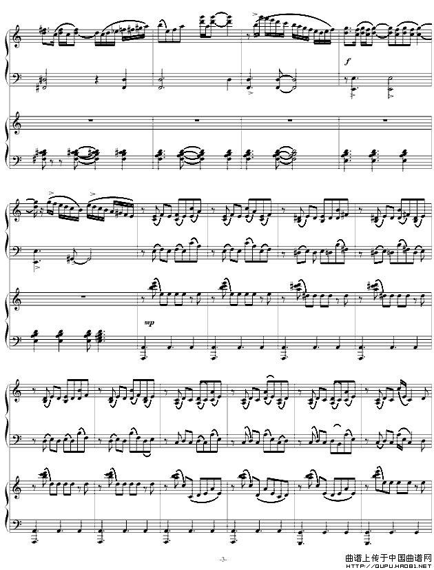 自由探戈（四手联弹）