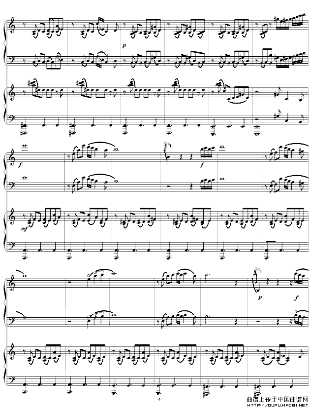 自由探戈（四手联弹）