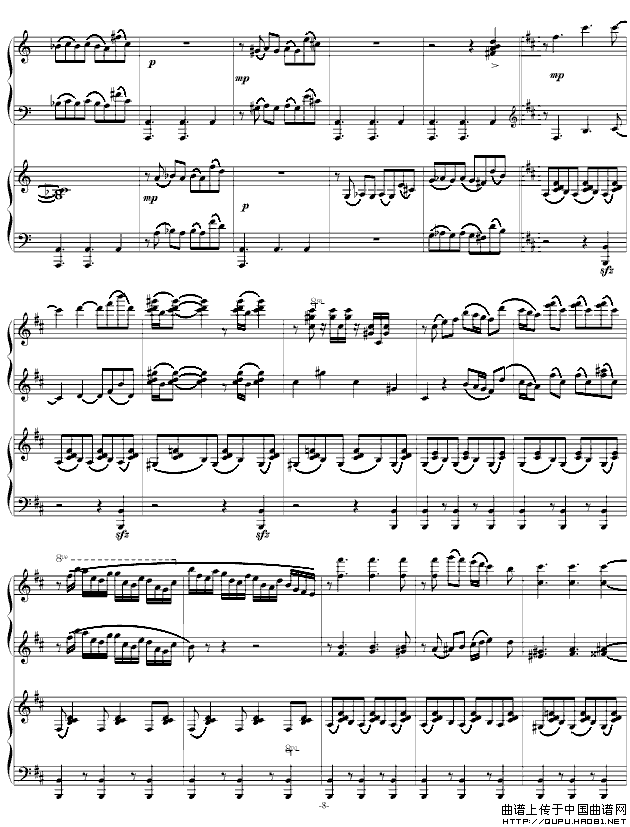 自由探戈（四手联弹）