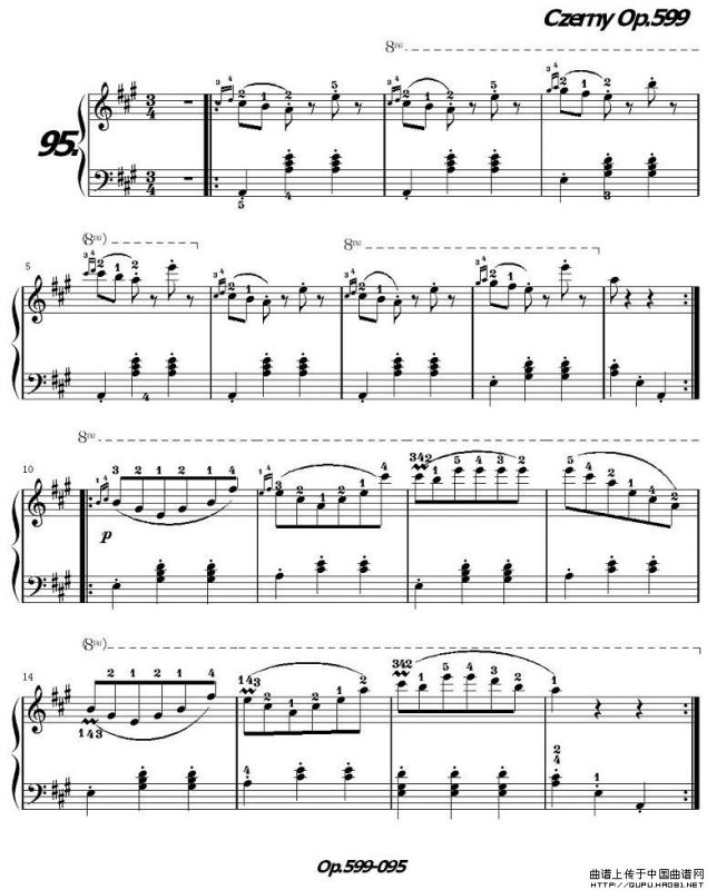 《车尔尼练习曲》OP.599之091-100