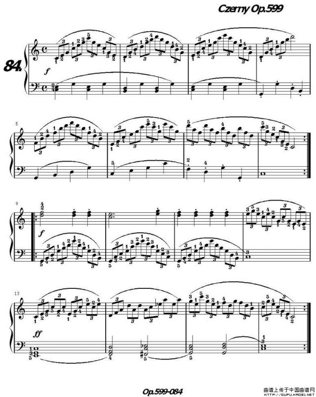 《车尔尼练习曲》OP.599之081-090