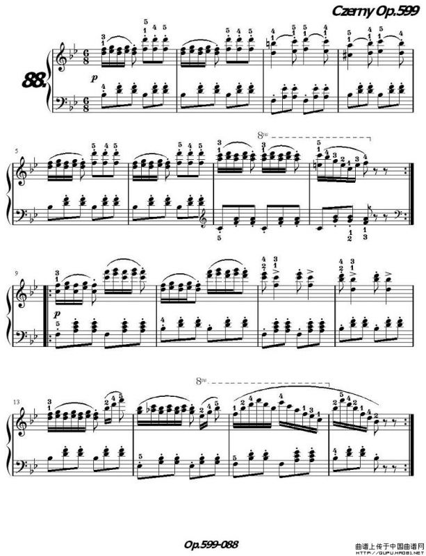 《车尔尼练习曲》OP.599之081-090