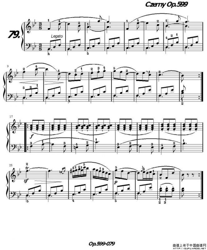《车尔尼练习曲》OP.599之071-080