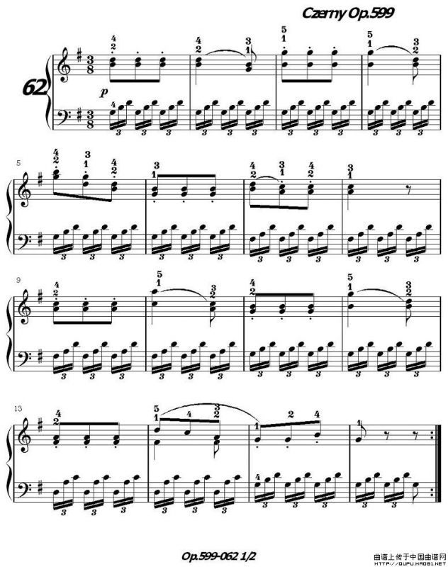 《车尔尼练习曲》OP.599之061-070