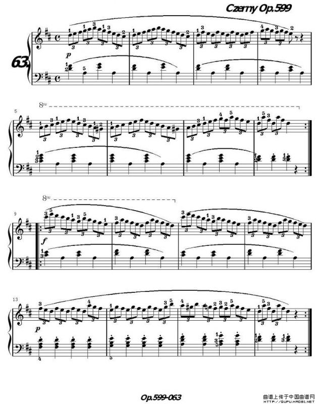 《车尔尼练习曲》OP.599之061-070