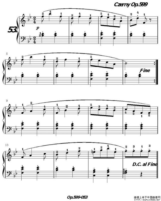 《车尔尼练习曲》OP.599之051-060