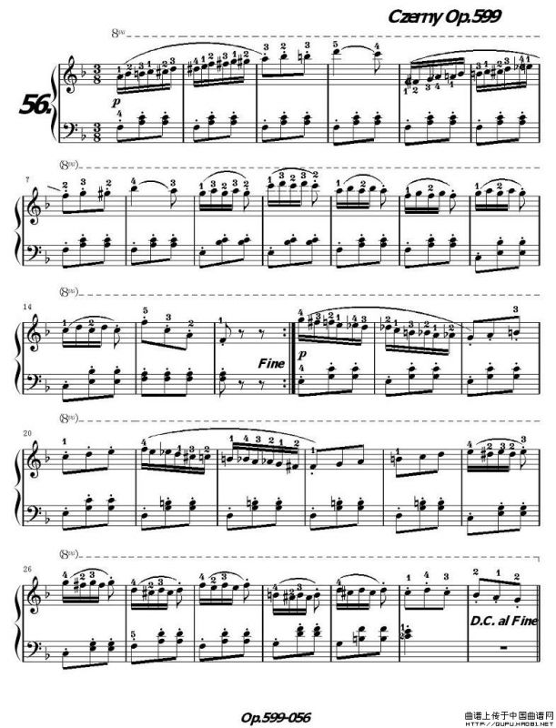 《车尔尼练习曲》OP.599之051-060