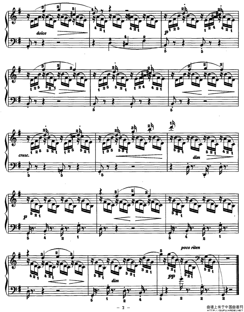 燕子（布格谬勒作曲版）