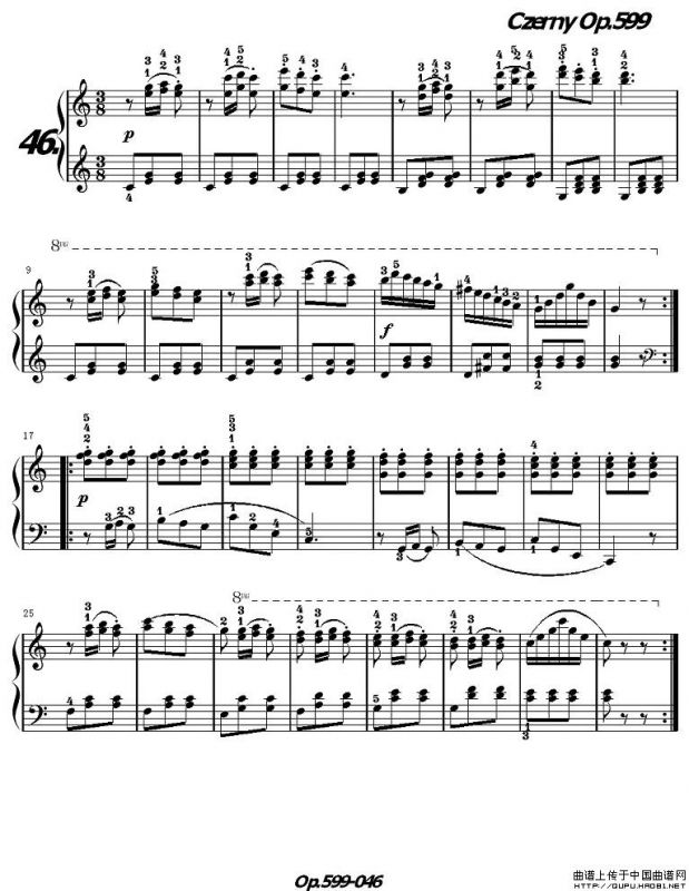 《车尔尼练习曲》OP.599之041-050