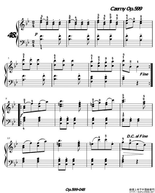 《车尔尼练习曲》OP.599之041-050