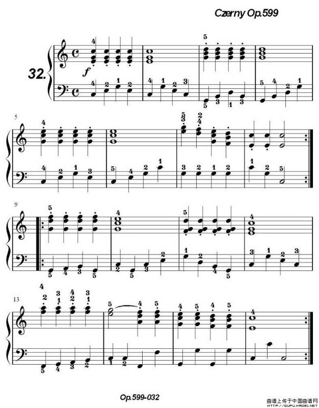 《车尔尼练习曲》OP.599之031-040