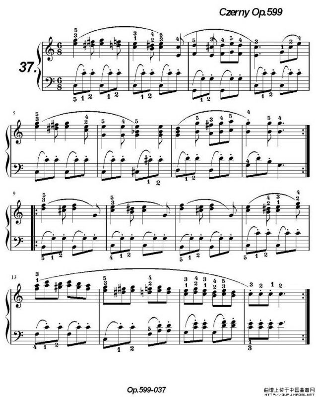 《车尔尼练习曲》OP.599之031-040