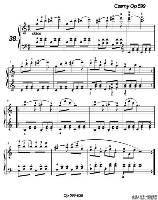 《车尔尼练习曲》OP.599之031-040