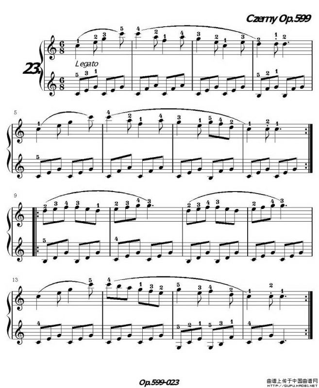 《车尔尼练习曲》OP.599之021-030