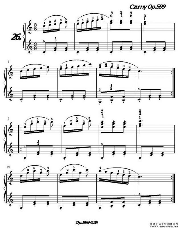 《车尔尼练习曲》OP.599之021-030