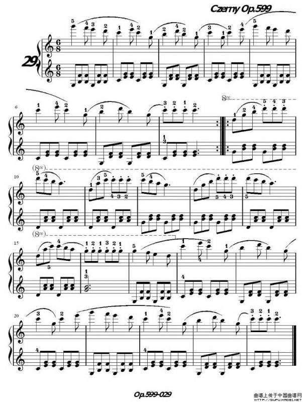 《车尔尼练习曲》OP.599之021-030