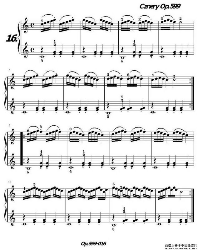 《车尔尼练习曲》OP.599之011-020