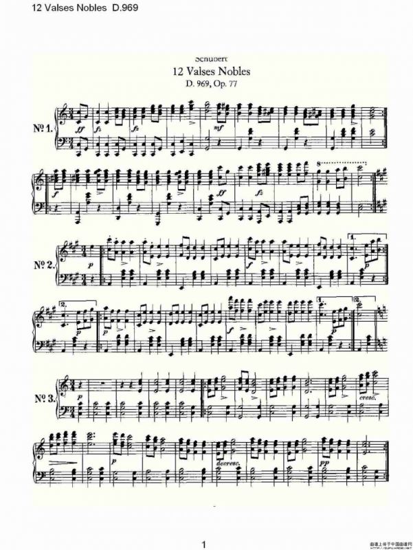12 Valses Nobles D.969（12 贵族圆舞曲 D.969）