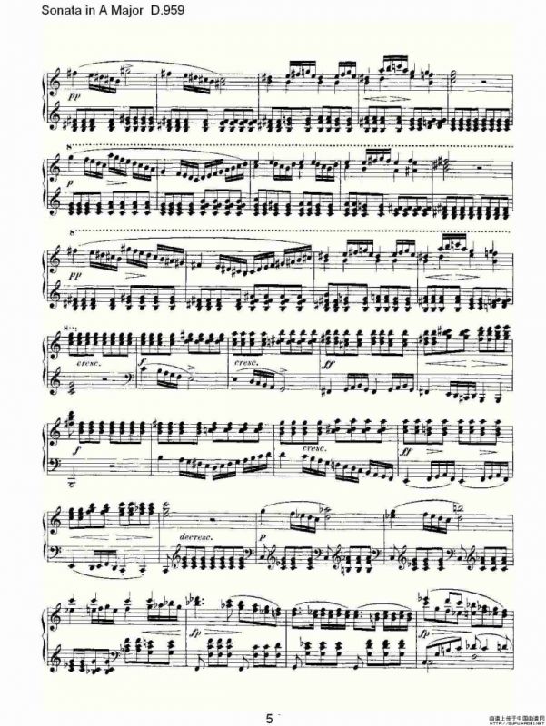 Sonata in A Major D.959（A大调奏鸣曲 D.959）
