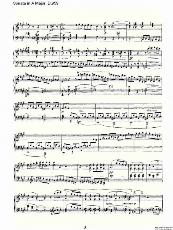 Sonata in A Major D.959（A大调奏鸣曲 D.959）