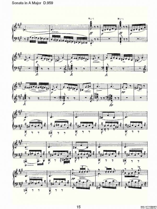 Sonata in A Major D.959（A大调奏鸣曲 D.959）