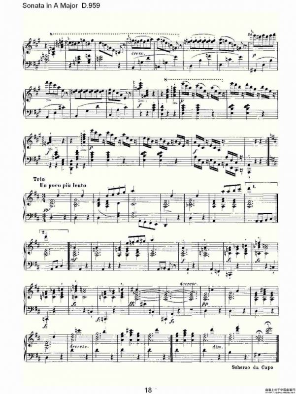 Sonata in A Major D.959（A大调奏鸣曲 D.959）