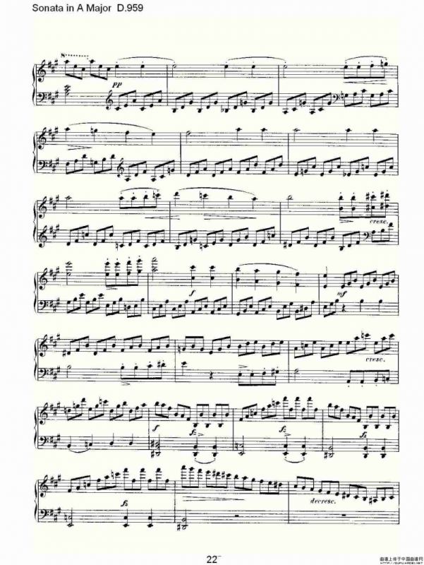 Sonata in A Major D.959（A大调奏鸣曲 D.959）
