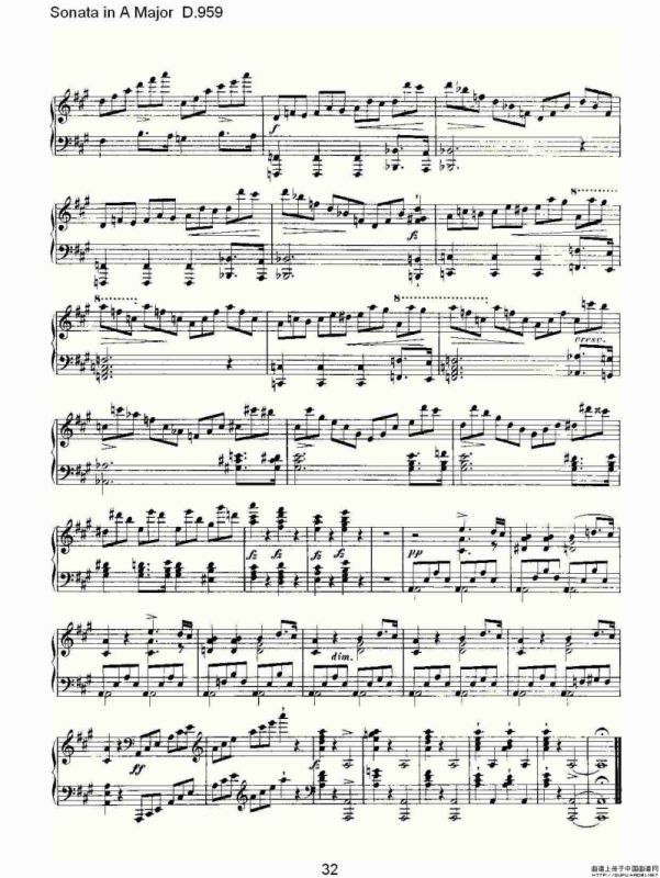 Sonata in A Major D.959（A大调奏鸣曲 D.959）