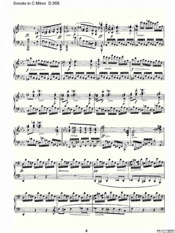 Sonata in C Minor D.958（C小调奏鸣曲 D.958）
