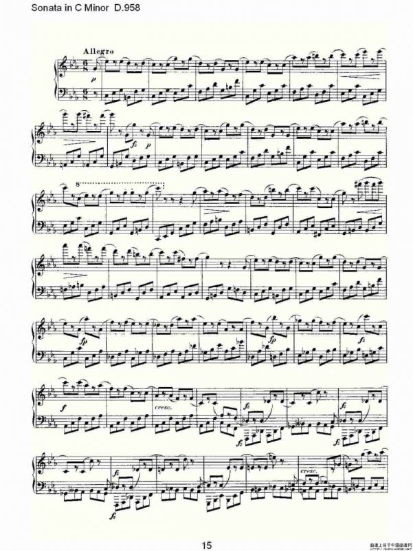 Sonata in C Minor D.958（C小调奏鸣曲 D.958）