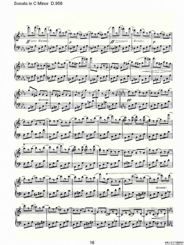 Sonata in C Minor D.958（C小调奏鸣曲 D.958）